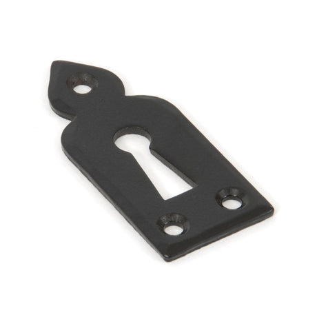This is an image showing From The Anvil - Black Gothic Escutcheon available from trade door handles, quick delivery and discounted prices