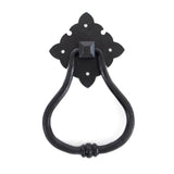 This is an image showing From The Anvil - Black Windsor Door Knocker available from trade door handles, quick delivery and discounted prices