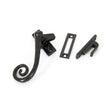 This is an image showing From The Anvil - Black Locking Deluxe Monkeytail Fastener - LH available from trade door handles, quick delivery and discounted prices