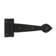 This is an image showing From The Anvil - Black Textured 6" Cast T Hinge (pair) available from trade door handles, quick delivery and discounted prices
