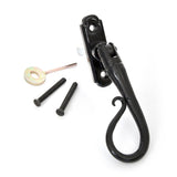This is an image showing From The Anvil - Black Shepherd's Crook Espag - LH available from trade door handles, quick delivery and discounted prices