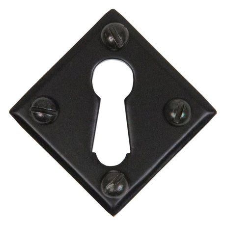This is an image showing From The Anvil - Black Diamond Escutcheon available from trade door handles, quick delivery and discounted prices