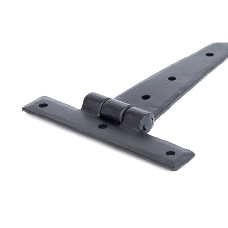 This is an image showing From The Anvil - Black 6" Penny End T Hinge (pair) available from trade door handles, quick delivery and discounted prices