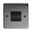 This is an image showing From The Anvil - BN Double 10 Amp Switch available from trade door handles, quick delivery and discounted prices