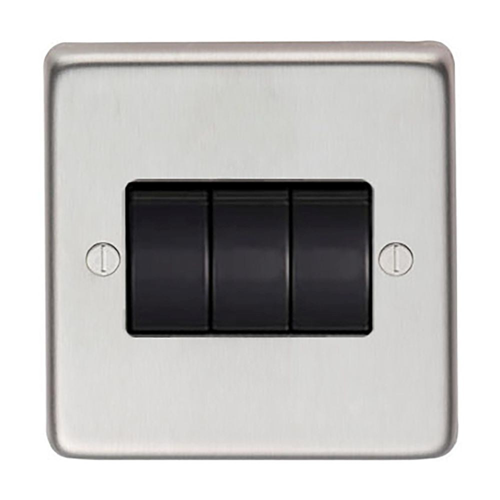 This is an image showing From The Anvil - SSS Triple 10 Amp Switch available from trade door handles, quick delivery and discounted prices