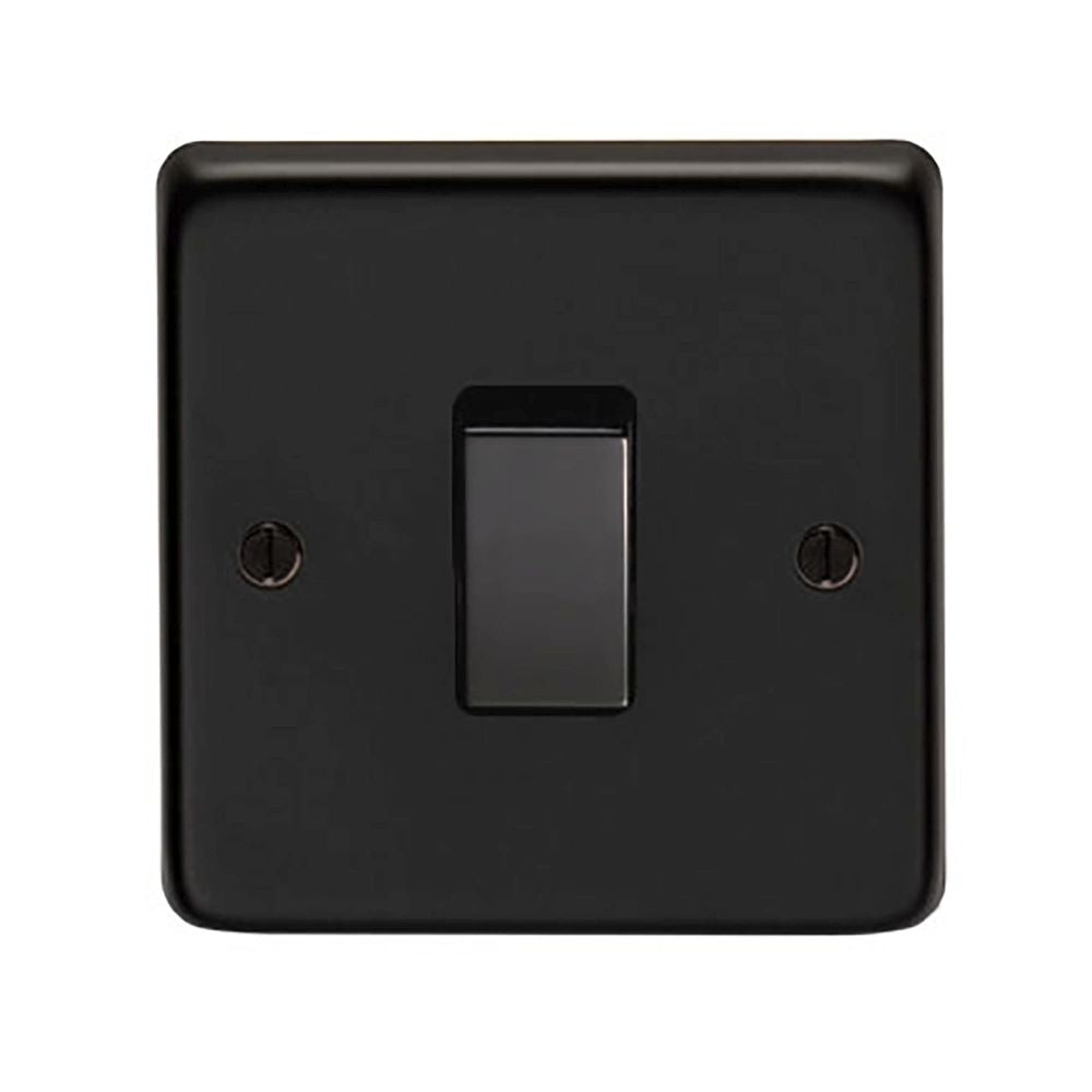 This is an image showing From The Anvil - MB Single 20 Amp Switch available from trade door handles, quick delivery and discounted prices