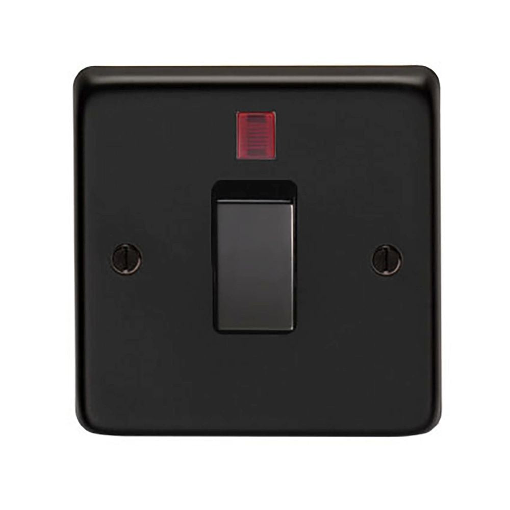This is an image showing From The Anvil - MB Single Switch + Neon available from trade door handles, quick delivery and discounted prices