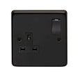 This is an image showing From The Anvil - MB Single 13 Amp Switched Socket available from trade door handles, quick delivery and discounted prices