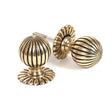 High quality image of From The Anvil - Aged Brass Flower Mortice/Rim Knob Set | Sku. 39010 | Trade Door Handles, Kendal.