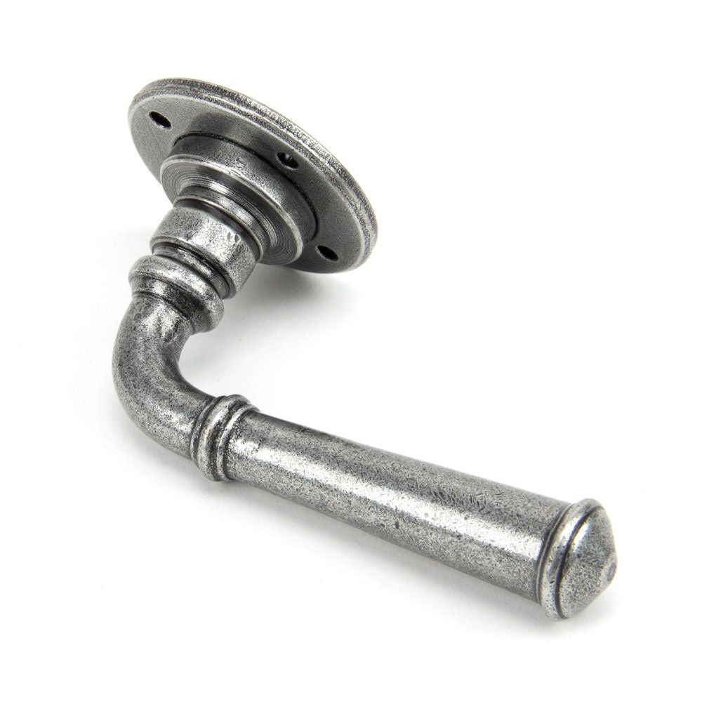 This is an image showing From The Anvil - Pewter Regency Lever on Rose Set available from trade door handles, quick delivery and discounted prices