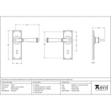 This is an image showing From The Anvil - Pewter Regency Lever Lock set available from trade door handles, quick delivery and discounted prices