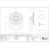 This is an image showing From The Anvil - Pewter Shropshire Door Knocker available from trade door handles, quick delivery and discounted prices