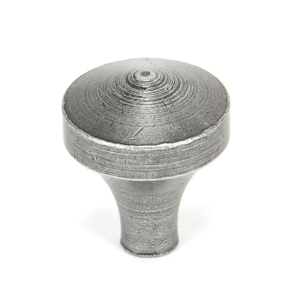 This is an image showing From The Anvil - Pewter Shropshire Cabinet Knob - Small available from trade door handles, quick delivery and discounted prices