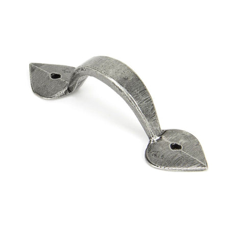 This is an image showing From The Anvil - Pewter Small Shropshire Pull Handle available from trade door handles, quick delivery and discounted prices