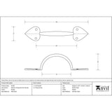 This is an image showing From The Anvil - Pewter Medium Shropshire Pull Handle available from trade door handles, quick delivery and discounted prices