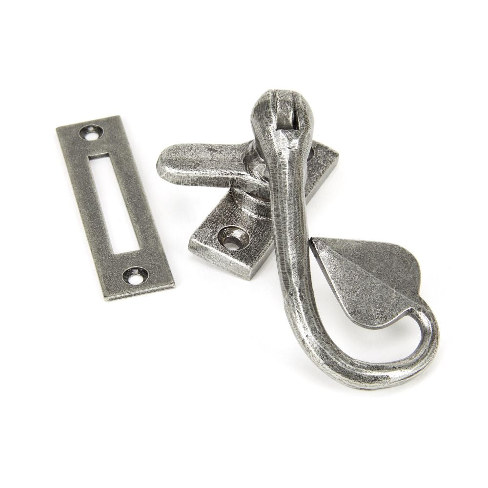 This is an image showing From The Anvil - Pewter Shropshire Window Fastener available from trade door handles, quick delivery and discounted prices