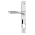 This is an image showing From The Anvil - Polished Chrome Hinton Slimline Lever Espag. Lock Set available from trade door handles, quick delivery and discounted prices