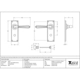 This is an image showing From The Anvil - Polished Nickel Hinton Lever Bathroom Set available from trade door handles, quick delivery and discounted prices