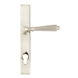 This is an image showing From The Anvil - Polished Nickel Hinton Slimline Lever Espag. Lock Set available from trade door handles, quick delivery and discounted prices