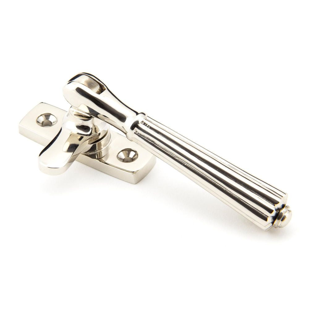 This is an image showing From The Anvil - Polished Nickel Locking Hinton Fastener available from trade door handles, quick delivery and discounted prices