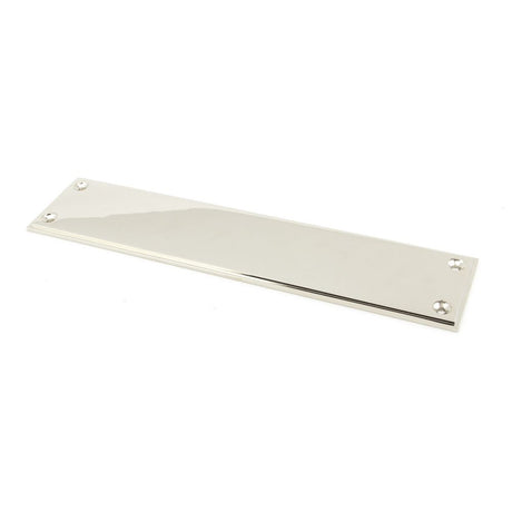 High quality image of From The Anvil - Polished Nickel 300mm Art Deco Fingerplate | Sku. 45391 | Trade Door Handles, Kendal.