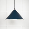 This is an image showing From The Anvil - Hammered Nickel Hockley Pendant in Dusk available from trade door handles, quick delivery and discounted prices