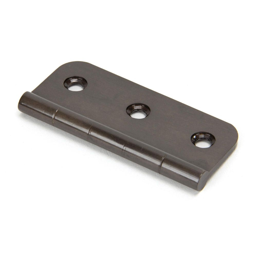 This is an image showing From The Anvil - Aged Bronze 3" Dummy Butt Hinge (Single) available from trade door handles, quick delivery and discounted prices