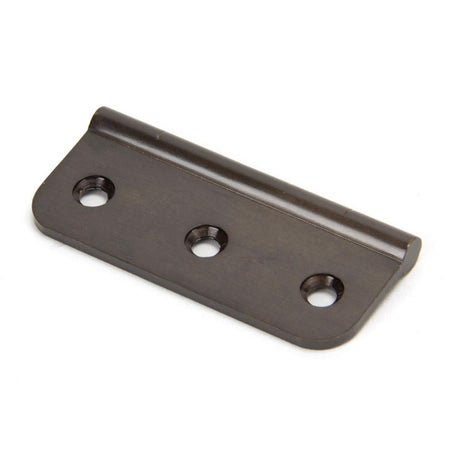 This is an image showing From The Anvil - Aged Bronze 3" Dummy Butt Hinge (Single) available from trade door handles, quick delivery and discounted prices