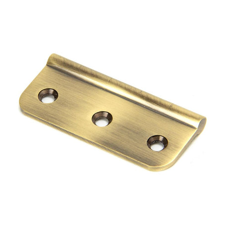 This is an image showing From The Anvil - Aged Brass 3" Dummy Butt Hinge (Single) available from trade door handles, quick delivery and discounted prices