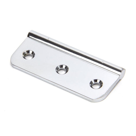 This is an image showing From The Anvil - Polished Chrome 3" Dummy Butt Hinge (Single) available from trade door handles, quick delivery and discounted prices