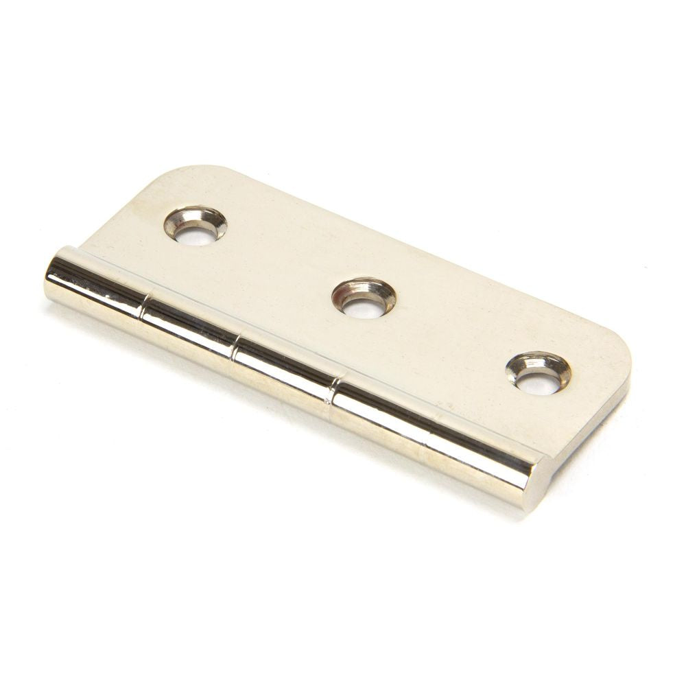 This is an image showing From The Anvil - Polished Nickel 3" Dummy Butt Hinge (Single) available from trade door handles, quick delivery and discounted prices