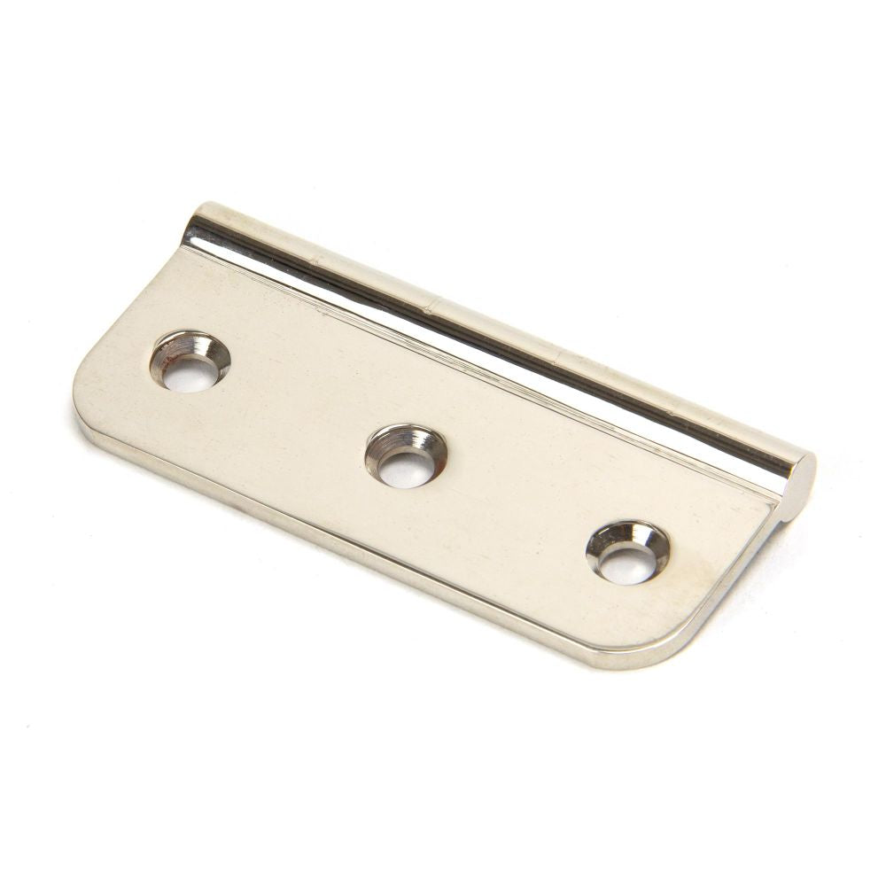 This is an image showing From The Anvil - Polished Nickel 3" Dummy Butt Hinge (Single) available from trade door handles, quick delivery and discounted prices