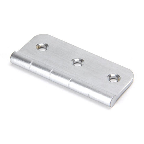 This is an image showing From The Anvil - Satin Chrome 3" Dummy Butt Hinge (Single) available from trade door handles, quick delivery and discounted prices