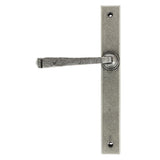 This is an image showing From The Anvil - Pewter Avon Slimline Lever Latch Set available from trade door handles, quick delivery and discounted prices