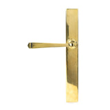 This is an image showing From The Anvil - Aged Brass Avon Slimline Lever Latch Set available from trade door handles, quick delivery and discounted prices