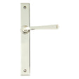 This is an image showing From The Anvil - Polished Nickel Avon Slimline Lever Latch Set available from trade door handles, quick delivery and discounted prices