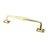 This is an image showing From The Anvil - Aged Brass 300mm Art Deco Pull Handle available from trade door handles, quick delivery and discounted prices