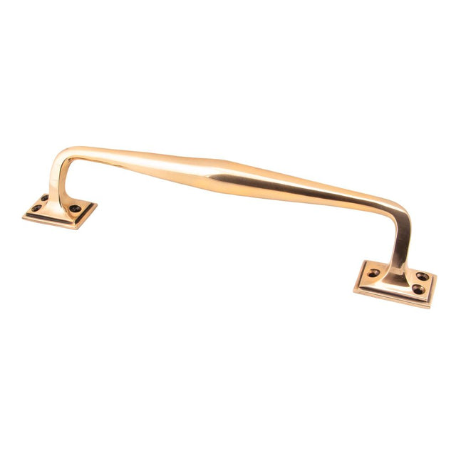 This is an image showing From The Anvil - Polished Bronze 300mm Art Deco Pull Handle available from trade door handles, quick delivery and discounted prices