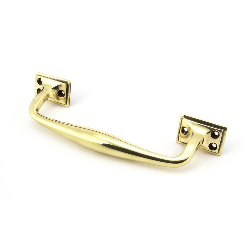 This is an image showing From The Anvil - Aged Brass 230mm Art Deco Pull Handle available from trade door handles, quick delivery and discounted prices