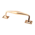 This is an image showing From The Anvil - Polished Bronze 230mm Art Deco Pull Handle available from trade door handles, quick delivery and discounted prices