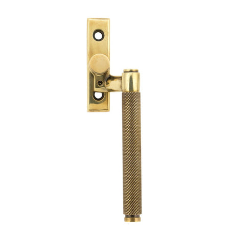 This is an image showing From The Anvil - Aged Brass Brompton Espag - RH available from trade door handles, quick delivery and discounted prices