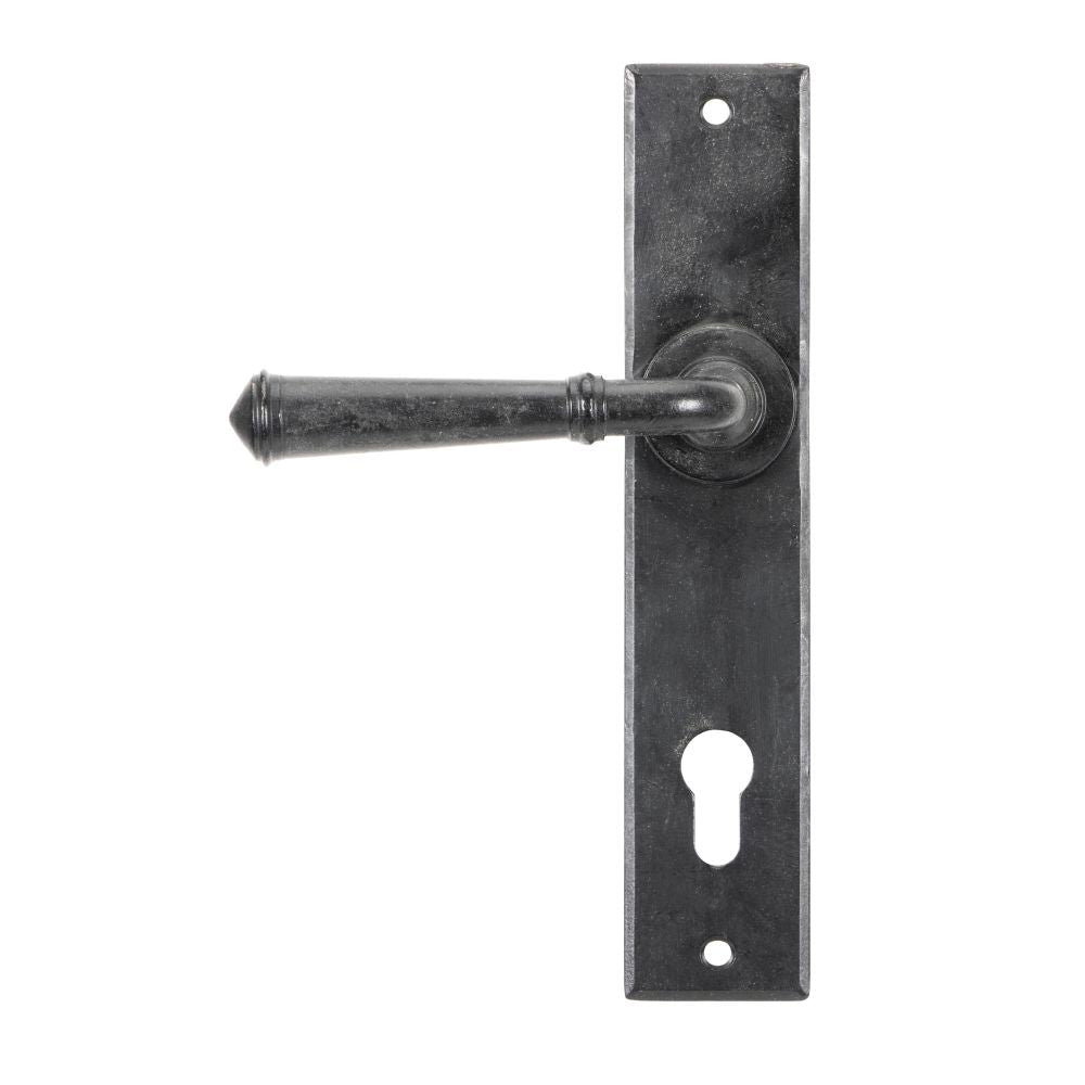 This is an image showing From The Anvil - External Beeswax Regency Lever Espag. Lock Set available from trade door handles, quick delivery and discounted prices