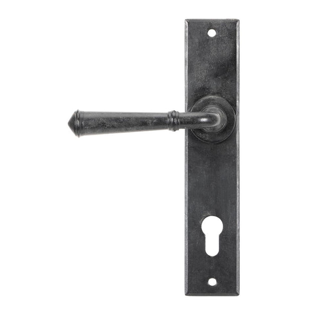 This is an image showing From The Anvil - External Beeswax Regency Lever Espag. Lock Set available from trade door handles, quick delivery and discounted prices