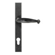 This is an image showing From The Anvil - External Beeswax Cottage Slimline Lever Espag. Lock Set available from trade door handles, quick delivery and discounted prices