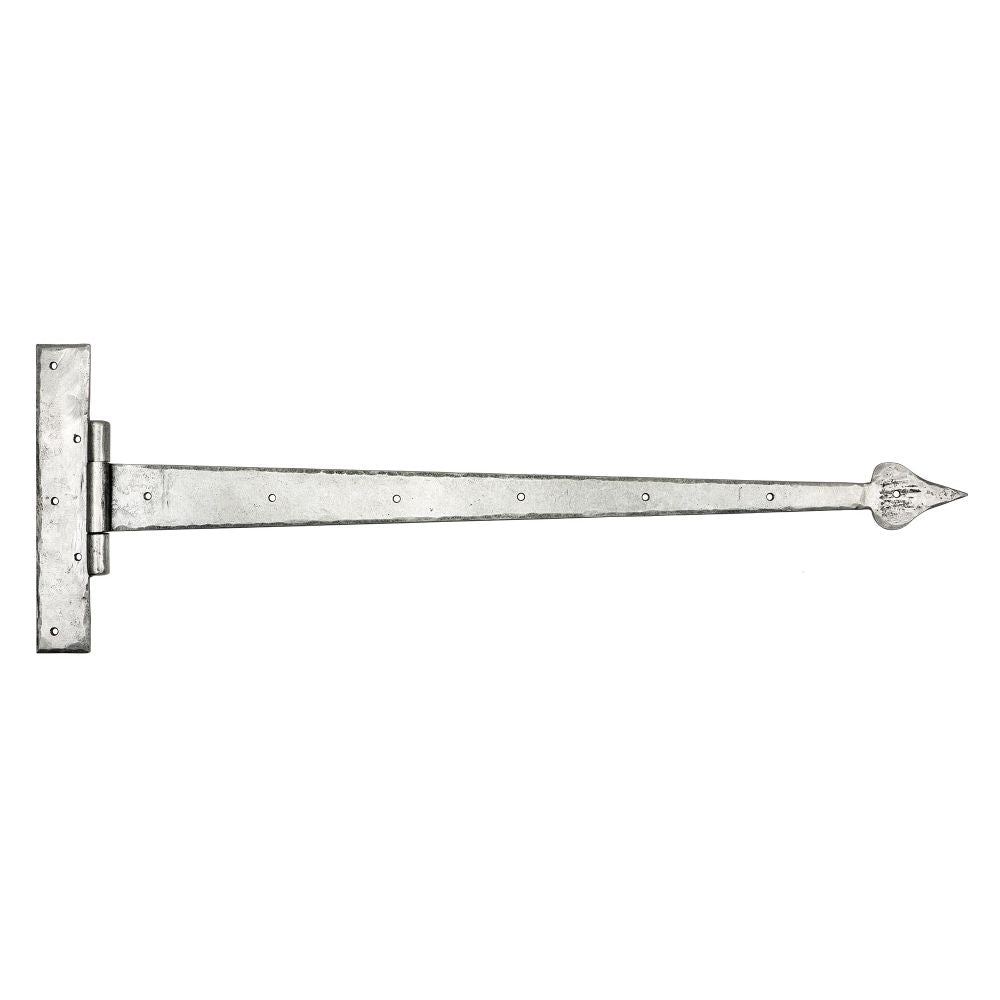 This is an image showing From The Anvil - Pewter 36" Barn Door T Hinge (pair) available from trade door handles, quick delivery and discounted prices