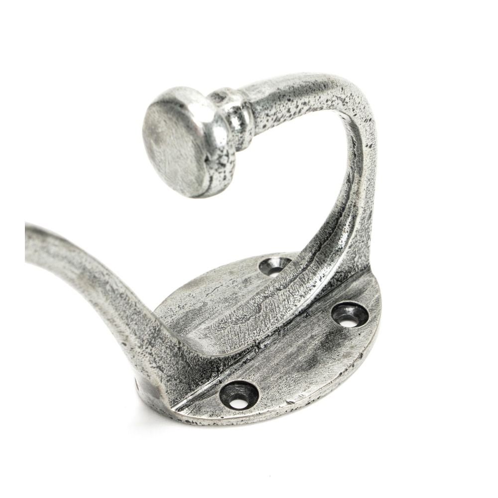 This is an image showing From The Anvil - Pewter 7 3/4" Hat & Coat Hook available from trade door handles, quick delivery and discounted prices