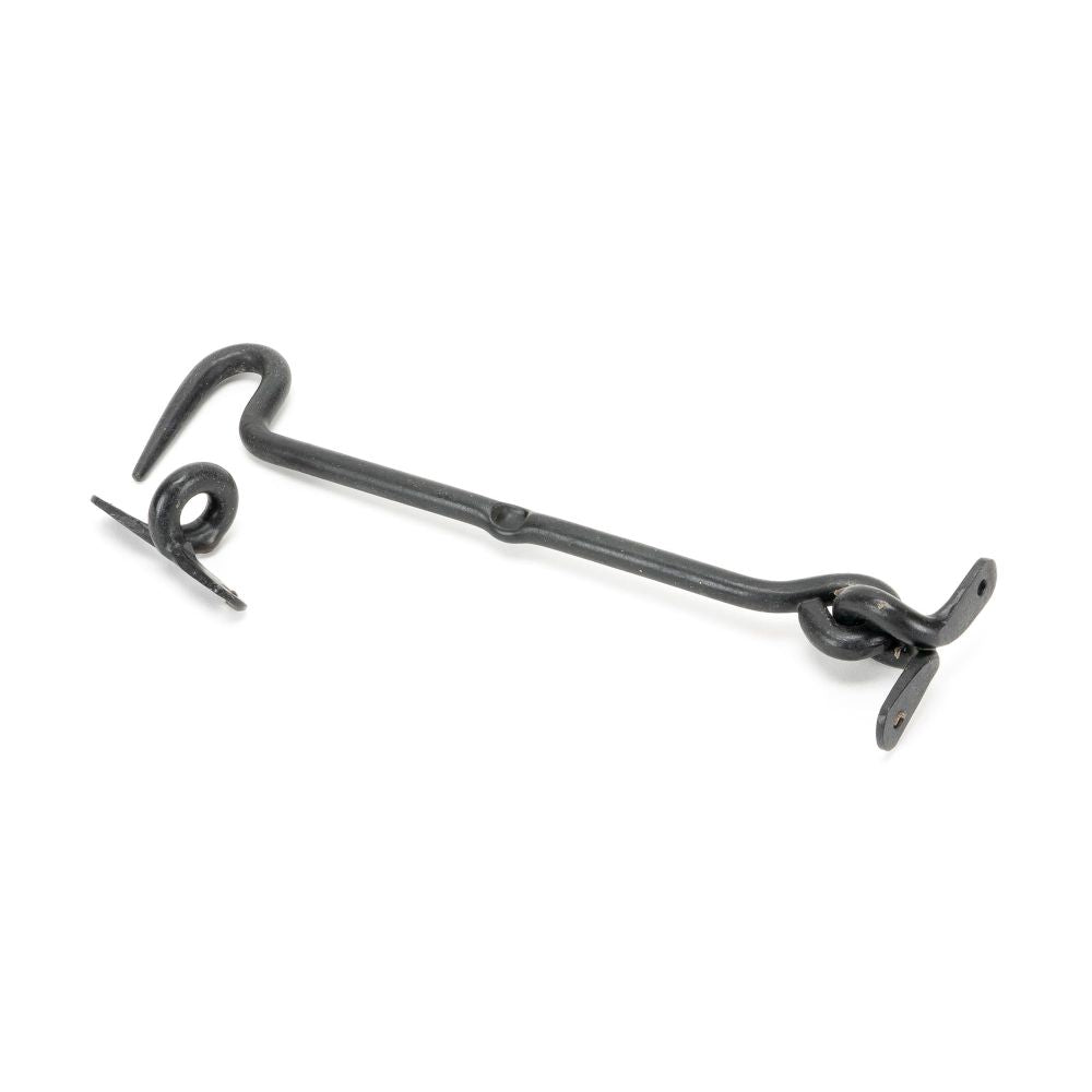 This is an image showing From The Anvil - External Beeswax 8" Forged Cabin Hook available from trade door handles, quick delivery and discounted prices