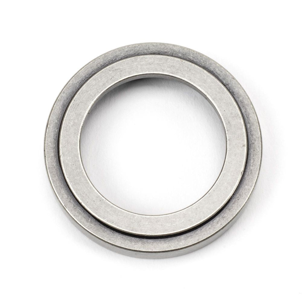 This is an image showing From The Anvil - Pewter Round Euro Escutcheon (Art Deco) available from trade door handles, quick delivery and discounted prices