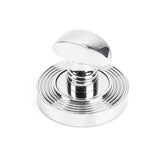 This is an image showing From The Anvil - Polished Chrome Round Thumbturn Set (Beehive) available from trade door handles, quick delivery and discounted prices