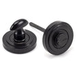 This is an image showing From The Anvil - External Beeswax Round Thumbturn Set (Art Deco) available from trade door handles, quick delivery and discounted prices